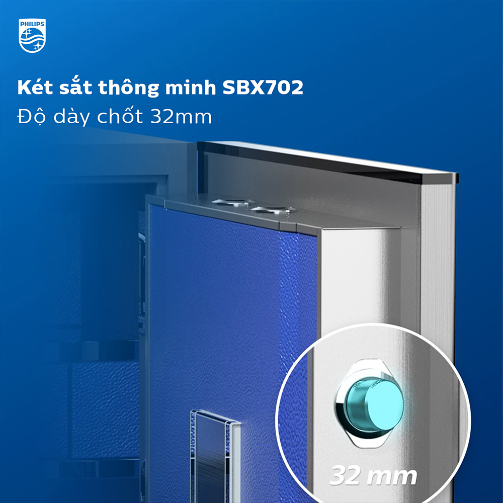 Chốt cửa ket sắt Philips SBX702-ABX
