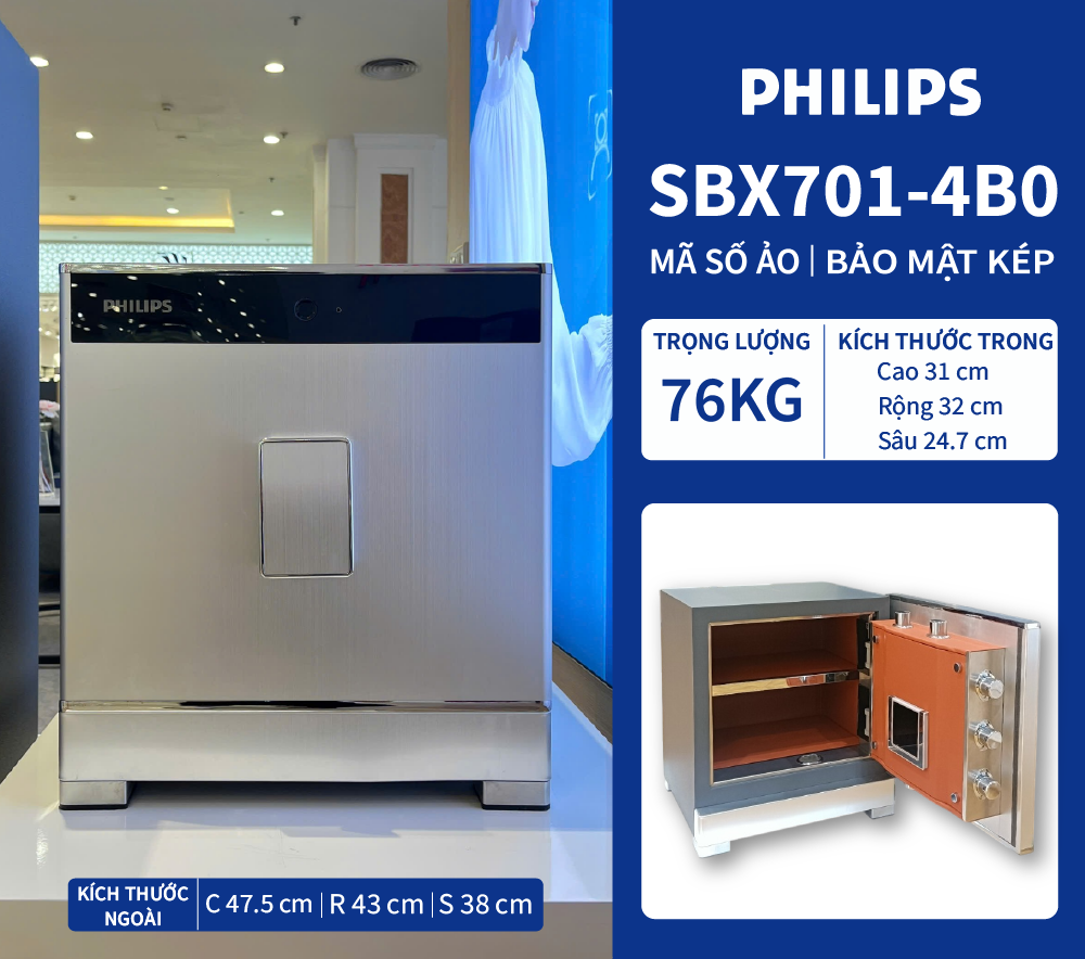 Két sắt Philips SBX701-4B0
