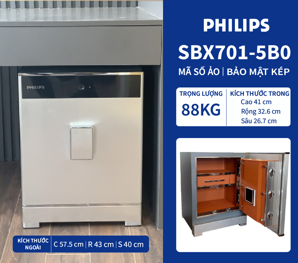 Két sắt Philips SBX701-5B0