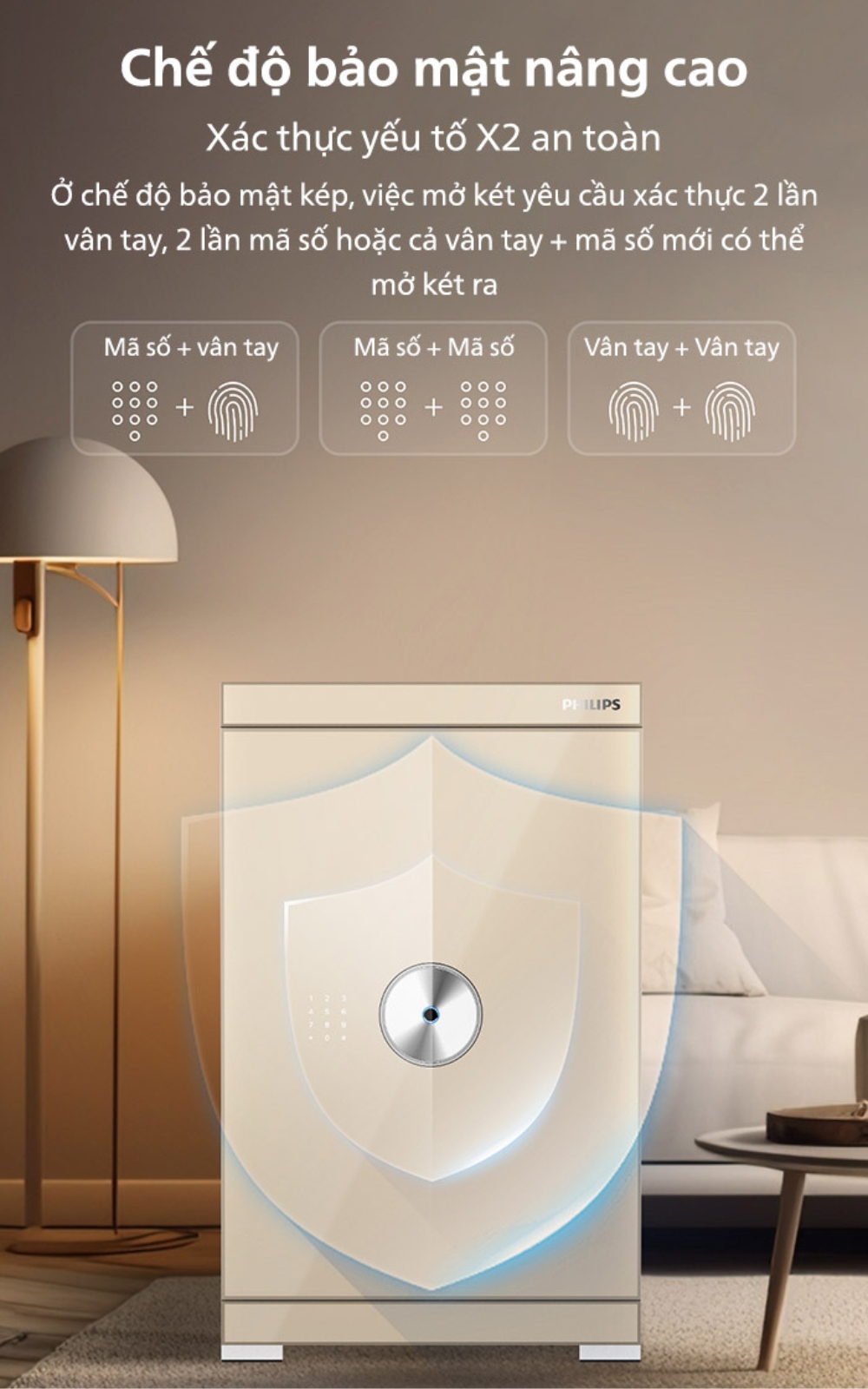 Két sắt Philips SBX602